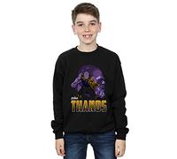 ABSOLUTECULT Avengers Jungen Infinity War Thanos Character Sweatshirt Schwarz 7-8 Years