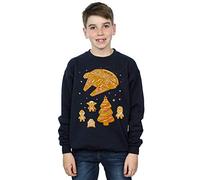 ABSOLUTECULT Star Wars Jungen Gingerbread Rebels Sweatshirt Navy Blau 12-13 Years