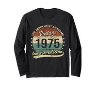 Absolutely Awesome Vintage 1975 Mann Frau Geburtstag Langarmshirt