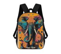 Abstract Elephant Art Vibrant Elephant Pop Art Bold And Striking Wildlife Design Rucksack, 3D-gedruckte Schultasche, Lunchtasche, Reiserucksack, Freundesrucksack, Schulrucksack Für Mädchen Und Junge