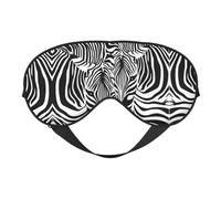 Abstrakte Augenmaske mit Zebramuster, doppelseitig, weich, Verdunkelung, Entspannung, Nulldruck, Nachtschlaf-Augenmaske