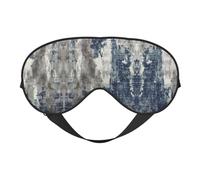 Abstrakte blaue Schlafmaske, Augenmaske zum Schlafen, voll verstellbarer Riemen, Augenabdeckungen für Damen/Herren