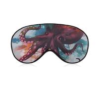 Abstrakte bunte Oktopus-Augenmaske, Schlafmaske, Augenmasken für Damen und Herren, Schlafmaske, Reise-Augenmaske, Schlafmaske, Verdunkelung, lustige Schlafmaske, niedliche Schlafmaske