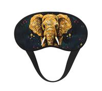 Abstrakte Elefanten-Schlafmaske, weich, bequem, Augenmaske mit verstellbarem Riemen, Verdunkelung, Augen-Schlafschutz, Abdeckung für Damen, Mädchen, Herren, Reisen, Yoga, Nickerchen, Schichtarbeit