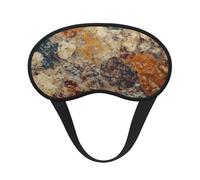 Abstrakte Granit-Schlafmaske für Seitenschläfer, weich, atmungsaktiv, Augenmaske, Verdunkelung, Seide, Augenschlaf mit elastischem Band, Nacht-Augenbinde für Damen und Herren, Reise-Nickerchen