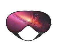 Abstrakte Katzen-Galaxie-Schlafmaske, elastisches Band, Reisen und Nickerchen, weiche Augenabdeckung für Reisen, Yoga, Nickerchen