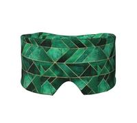 Abstrakte Natur Smaragdgrüne Kissenbezüge, Vollständige Augenabdeckungen, lichtblockierende Augenmaske, Schlafaugen- und Ohrenschützer