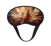 Abstrakte Phoenix-Schlafmaske für Seitenschläfer, weich, atmungsaktiv, Augenmaske, Verdunkelung, Seide, Augenschlaf mit elastischem Band, Nacht-Augenbinde für Damen und Herren, Reise-Nickerchen