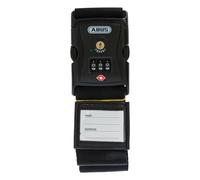 ABUS 620TSA/192 Kofferband schwarz - Koffergurt mit Zahlenschloss und Adressfeld
