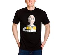 ABYSTYLE 80462 One Punch Herren T-Shirt Saitama Fun Schwarz M