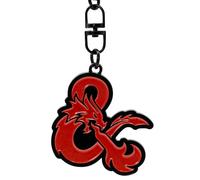 ABYSTYLE - DONJONS & DRAGONS Schlüsselanhänger Logo Und-Zeichen, rot, H. 3,7 cm x L. 3,8 cm
