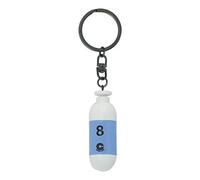 ABYSTYLE Dragon Ball Z 3D Blue Plastic Capsule Corp Schlüsselanhänger 7,1 x 2,9 cm Unisex Anime Merch DBZ Zubehör, Blau, Standard