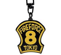 ABYSTYLE - Fire Force Schlüsselanhänger Emblem 8. Brigade, gelb, Small