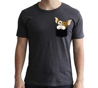 ABYstyle Gremlins T-Shirt Gizmo Tasche Dunkelgrau Herren, M