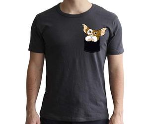 ABYstyle Gremlins T-Shirt Gizmo Tasche Dunkelgrau Herren, M