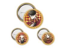 ABYSTYLE Harry Potter Anstecker Harry, Hermine & Ron, offizielles Produkt, 3 Stück, Durchmesser 1 x 5 cm und 2 x 3,2 cm
