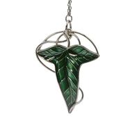ABYstyle Herr der Ringe Lorien Leaf 3D Schlüsselanhänger Metall 6x4,8cm Grün und Silber Zubehör Merch Geschenk