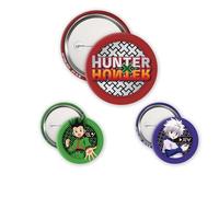 ABYSTYLE Hunter X Hunter Badges Set Gon & Kirua - offizielles Produkt - Set Badges aus hochwertigem Metall - Kollektion Fan Manga