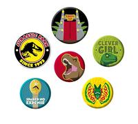 ABYstyle - Jurassic Park Set mit Badges Symbolen, Metall