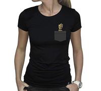 ABYstyle - Marvel - Pocket Groot Tshirt Frau schwarz (XL)