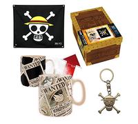 ABYSTYLE - One Piece Premium-Geschenkbox mit Flagge + 3D-Schlüsselanhänger + Tasse