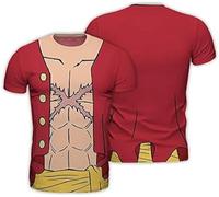ABYSTYLE - One Piece - Replica T-Shirt - Luffy New World - Rot - Herren (L)