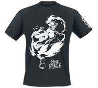 ABYSTYLE - One Piece - T-Shirt - ACE - Herren - Schwarz, Schwarz, L