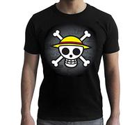One Piece - Skull With Map - - T-Shirts Schwarz X-Large