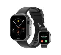 Abyx Fit Touch 5 - Smartwatch für Damen Herren mit Telefonfunktion, Fitnesstracker, AMOLED Touch-Farbdisplay, Armbanduhr, Blutdruckmessung Herzfrequenz Schlafmonitor, Real SpO2, IP68 Schrittzähler
