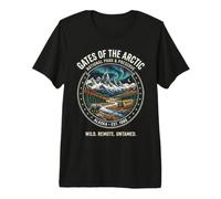 Abzeichen Gates of the Arctic National Park Alaska Bear Aurora Premium T-Shirt