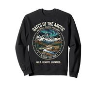 Abzeichen Gates of the Arctic National Park Alaska Bear Aurora Sweatshirt