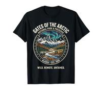 Abzeichen Gates of the Arctic National Park Alaska Bear Aurora T-Shirt