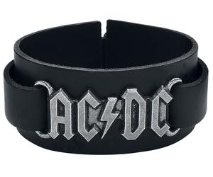 AC/DC AC/DC Logo Lederarmband schwarz