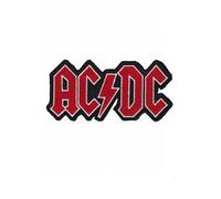 Ac Dc Acdc Red Silver Black Aufnäher Besticktes Patch zum Aufbügeln Applique