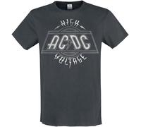 AC/DC Amplified Collection - High Voltage T-Shirt charcoal in XL