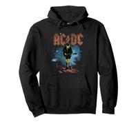 AC/DC Angus Lightning-Logo im Distressed-Design Pullover Hoodie