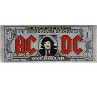 AC/DC Aufnäher BANK NOTE Patch gewebt 16 x 6,5 cm