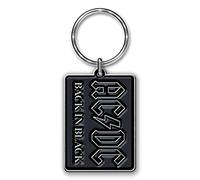 Tee Shack AC/DC Back in Black Angus Young Brian Johnson lizenzierter Schlüsselanhänger