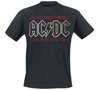 AC/DC Back In Black Europe 1980 T-Shirt schwarz in XXL