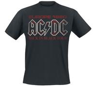 AC/DC Back In Black Europe 1980 T-Shirt schwarz in 4XL
