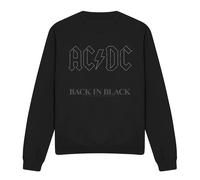 AC/DC - "Back In Black" Sweatshirt für Herren/Damen Unisex (Schwarz) M