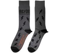 AC/DC Back in Schwarz Bolts Ankle Socken One Size