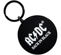 AC/DC Back In Schwarz Schlüsselring Keychain One Size