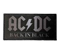 AC/DC Back In Schwarz Woven Patch One Size