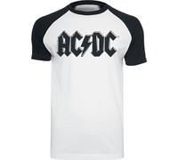 AC/DC Black Logo T-Shirt weiß schwarz in XXL