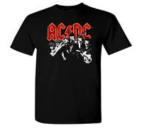 AC/DC - Brian & Angus (Herren Organic T-Shirt) nachhaltig produziert Bio-Baumwolle (Schwarz, XXL)