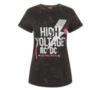 AC/DC Comics High Voltage Acid Wash Women's T-Shirt