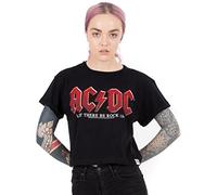 AC/DC Cropped T-Shirt Womens Lassen Sie dort Rockalbum Black Crop Top XL