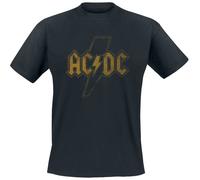 AC/DC Distress Flash T-Shirt schwarz in XL