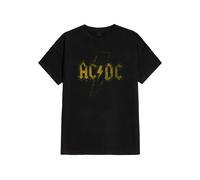 AC/DC Distress Flash T-Shirt schwarz in L